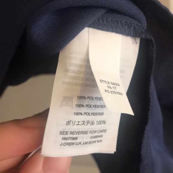 J Crew Slate Blue Ruffle Cami NWT - Picture 4 of 4